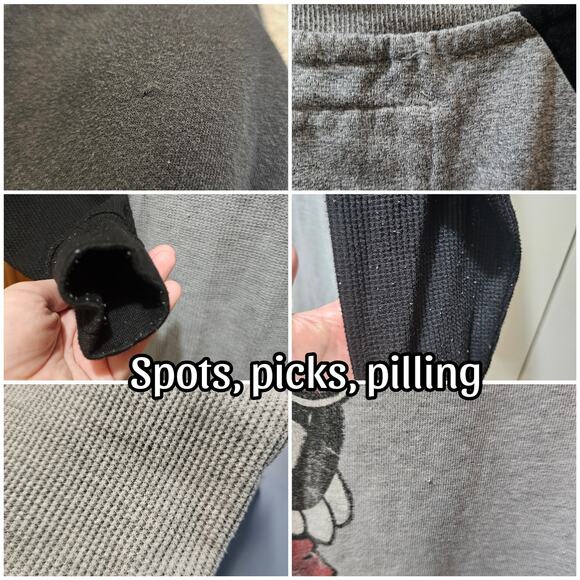 3 Long Sleeve Shirts Size Medium Gray w/ Black Sleeve Disney Architect CSG - Picture 3 of 4